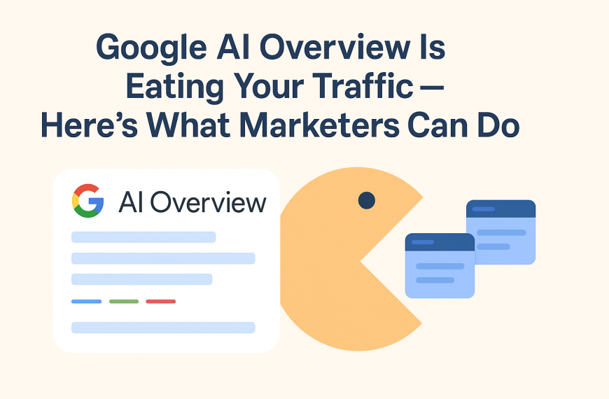 Google AI Overview Is Eating Your Traffic — Here’s What Marketers Can Do